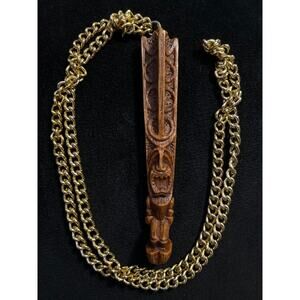Authentic Hapa Wood Vintage Coco Joe’s of Hawaii Totem necklace